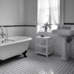 10 Stunning Black and White Tile Bathroom Ideas