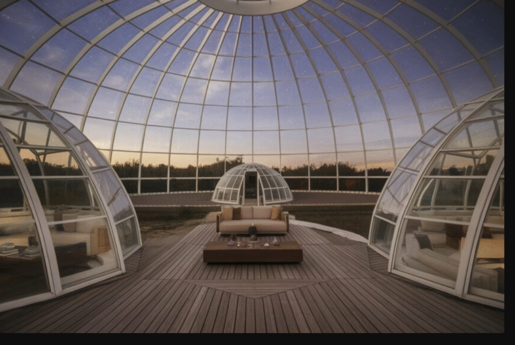 10 Stunning Glass-Domed Living Rooms with Starry Sky Views