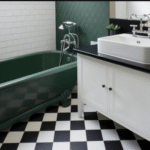 15 Stunning Black, White, and Green Bathroom Ideas to Transform Your Space