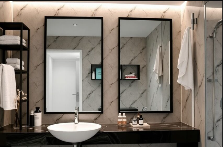 18 Stunning Black Mirror Bathroom Ideas for a Luxe Look