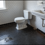 15 Stunning Black and White Penny Tile Bathroom Ideas